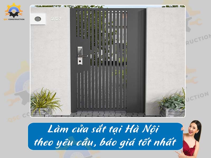 Làm cửa sắt tại Hà Nội theo yêu cầu, báo giá tốt nhất