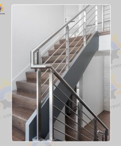 Mẫu cầu thang inox QSC INOXSTAIRS-01