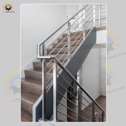 Mẫu cầu thang inox QSC INOXSTAIRS-01