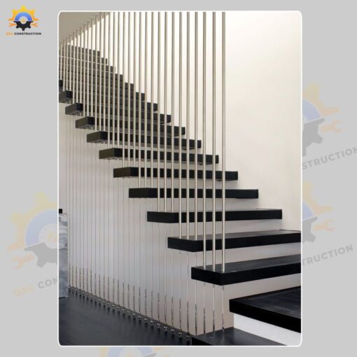 Mẫu cầu thang inox QSC INOXSTAIRS-10
