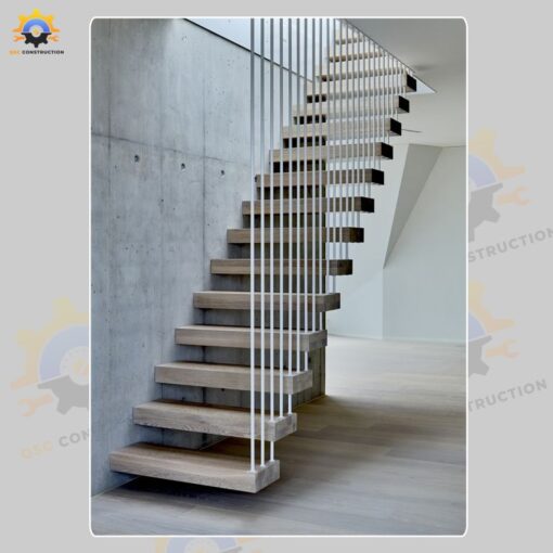 Mẫu cầu thang inox QSC INOXSTAIRS-11