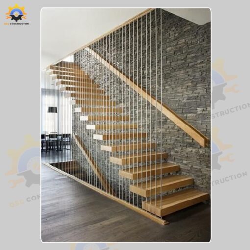 Mẫu cầu thang inox QSC INOXSTAIRS-12