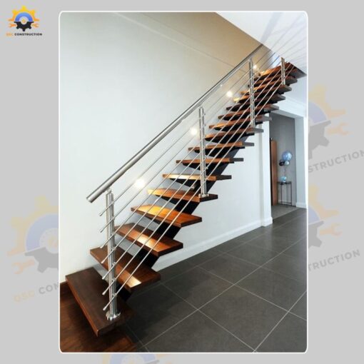 Mẫu cầu thang inox QSC INOXSTAIRS-15