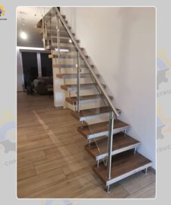 Mẫu cầu thang inox QSC INOXSTAIRS-16