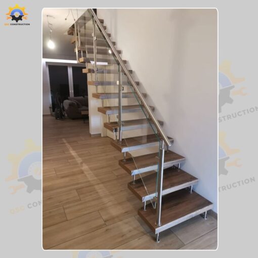 Mẫu cầu thang inox QSC INOXSTAIRS-16