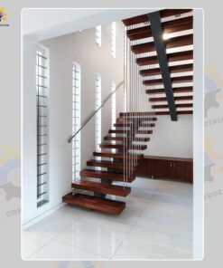 Mẫu cầu thang inox QSC INOXSTAIRS-17