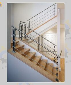Mẫu cầu thang inox QSC INOXSTAIRS-21
