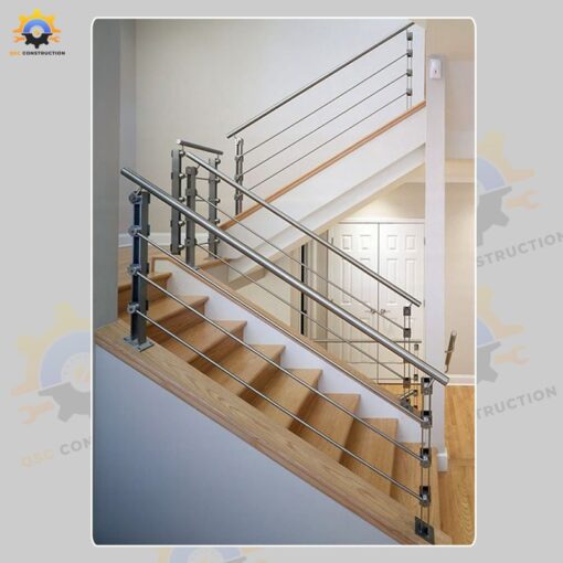 Mẫu cầu thang inox QSC INOXSTAIRS-21
