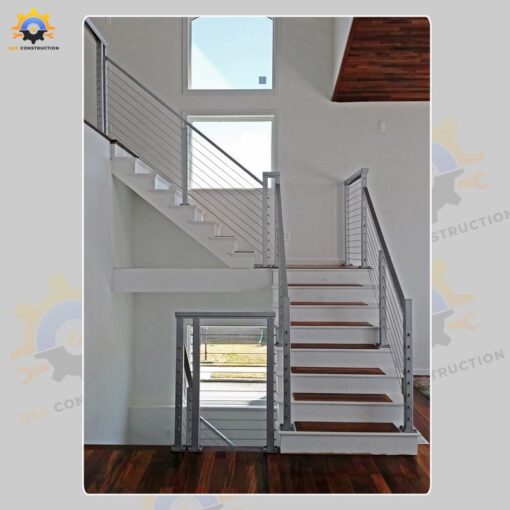 Mẫu cầu thang inox QSC INOXSTAIRS-23