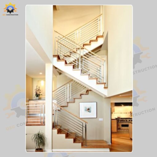 Mẫu cầu thang inox QSC INOXSTAIRS-24