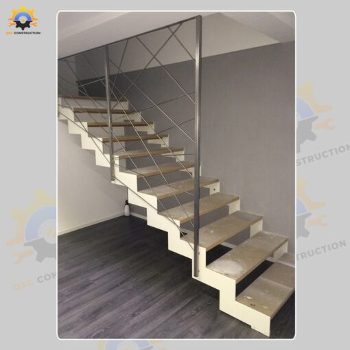 Mẫu cầu thang inox QSC INOXSTAIRS-26
