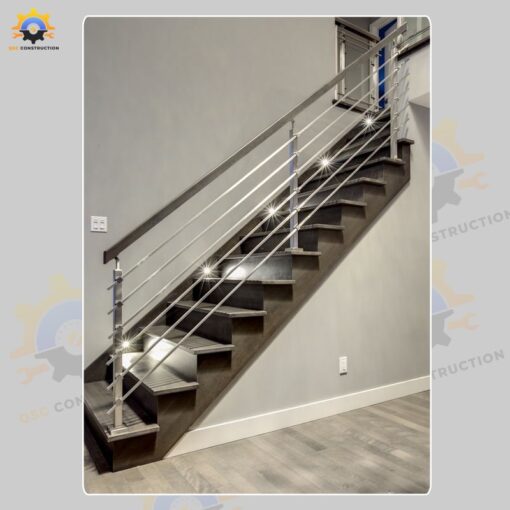 Mẫu cầu thang inox QSC INOXSTAIRS-27