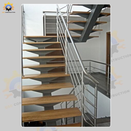 Mẫu cầu thang inox QSC INOXSTAIRS-28