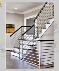 Mẫu cầu thang inox QSC INOXSTAIRS-03