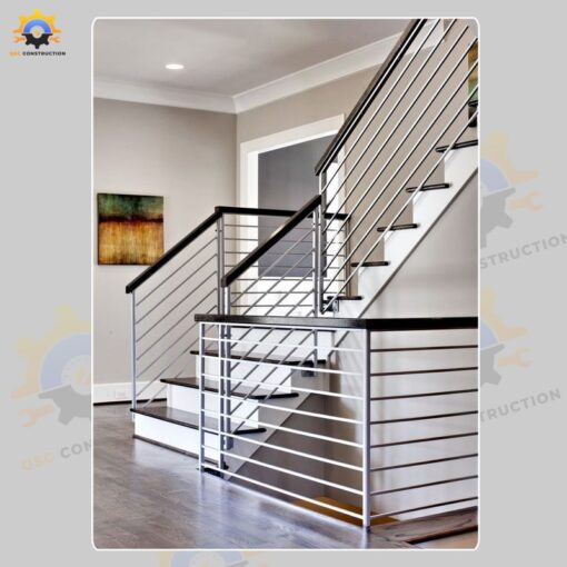 Mẫu cầu thang inox QSC INOXSTAIRS-03