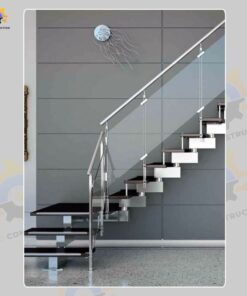 Mẫu cầu thang inox QSC INOXSTAIRS-32