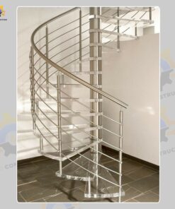 Mẫu cầu thang inox QSC INOXSTAIRS-34