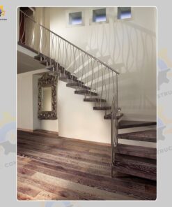 Mẫu cầu thang inox QSC INOXSTAIRS-43