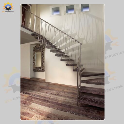 Mẫu cầu thang inox QSC INOXSTAIRS-43