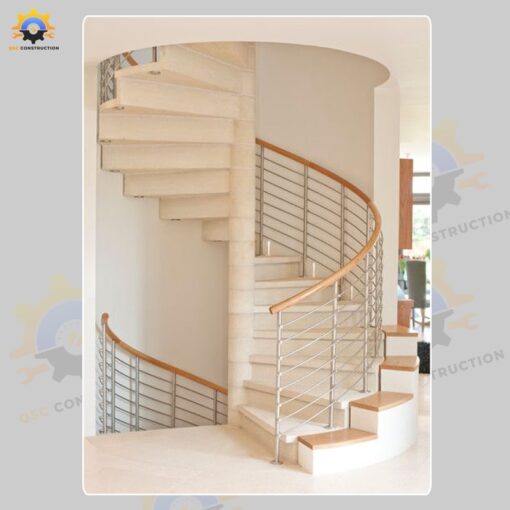 Mẫu cầu thang inox QSC INOXSTAIRS-45
