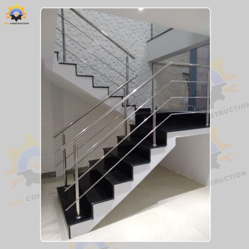 Mẫu cầu thang inox QSC INOXSTAIRS-06