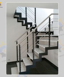 Mẫu cầu thang inox QSC INOXSTAIRS-07
