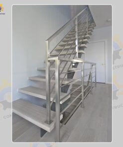 Mẫu cầu thang inox QSC INOXSTAIRS-08