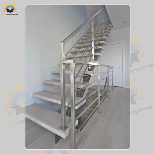 Mẫu cầu thang inox QSC INOXSTAIRS-08