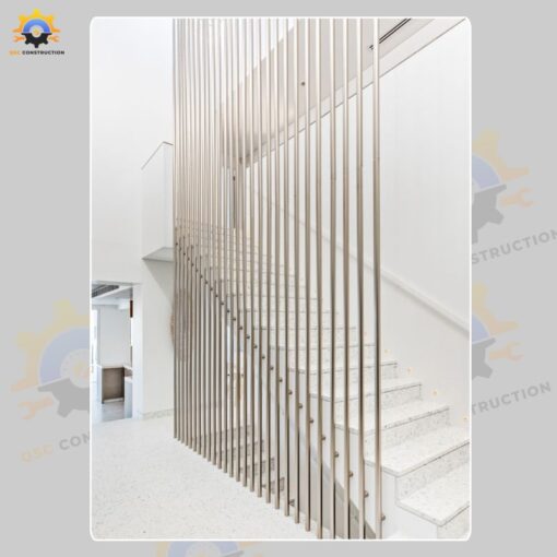 Mẫu cầu thang inox QSC INOXSTAIRS-09