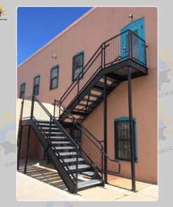 Mẫu cầu thang sắt QSC IRONSTAIRS-18