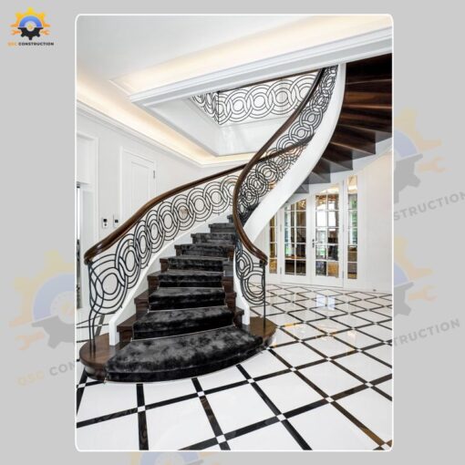 Mẫu cầu thang sắt QSC IRONSTAIRS-49