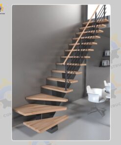 Mẫu cầu thang sắt QSC IRONSTAIRS-77