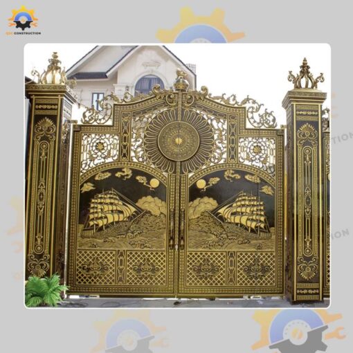 Mẫu cổng nhôm đúc QSC CND-01