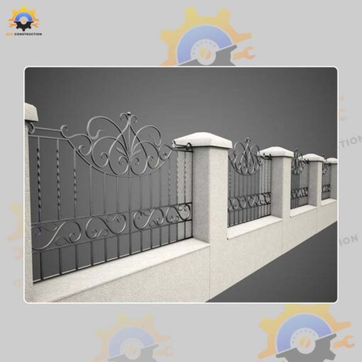 Mẫu hàng rào sắt QSC HRS-09