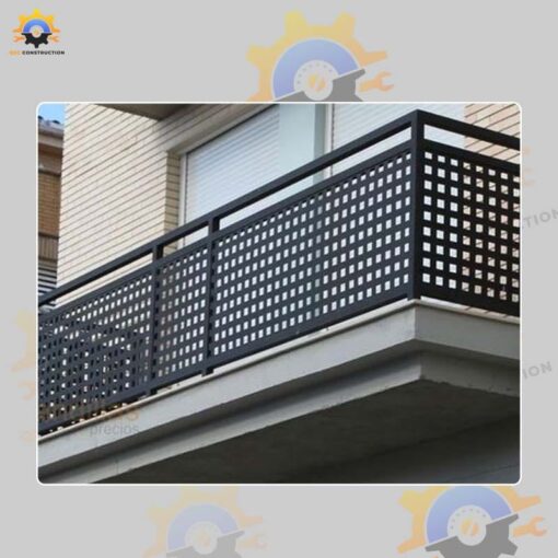 Mẫu lan can ban công sắt QSC LCS-02