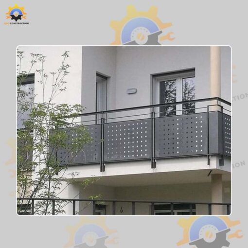 Mẫu lan can ban công sắt QSC LCS-03