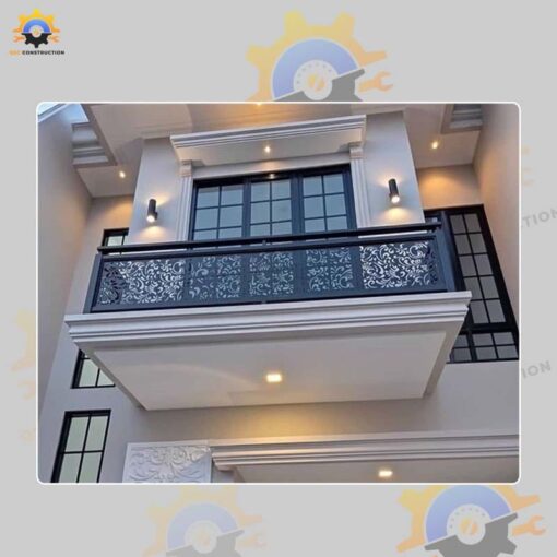 Mẫu lan can ban công sắt QSC LCS-04