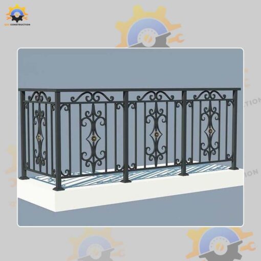 Mẫu lan can ban công sắt QSC LCS-06