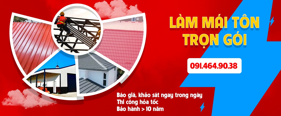 Thi công mái tôn trọn gói tại Hà Nội giá tốt